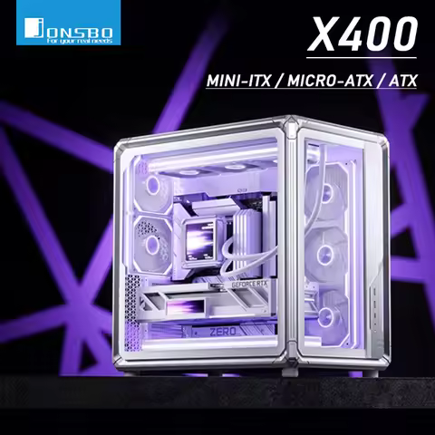 Jonsbo X400 ATX Sea View Room Desktop Chassis Esports Framework ARGB Lighting Effect Support back pl