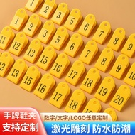 1-100 numbered plastic clips for dishes, shoes, tickets, tags; T7B9