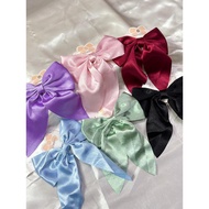 Blink RIBBON HAIR CLIP 12CM SATIN FABRIC RIBBON CLIP HAIR CLIP KOREAN HAIR CLIP