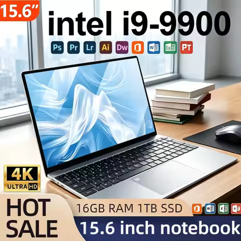 Ultra Slim 15.6 Inch Laptop 32GB RAM 512GB 1TB SSD Intel Core i9 9900 8C 16T 5GHz Gaming Notebook 19