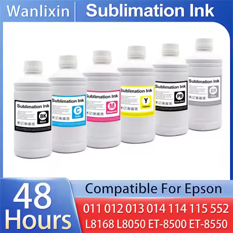 011 012 013 014 114 115 552 Sublimation Ink For Epson Eco-Tank L8160 L8180 L8168 L8050 ET-8500 ET-85