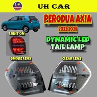 Perodua Axia 2023 2024 Dynamic Led Tail Lamp Taillamp Taillight Light With Running Signal Smoke