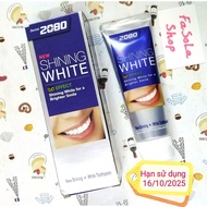 2080 SHINING WHITE Korean toothpaste 100g Aekyung whitens teeth and smells good