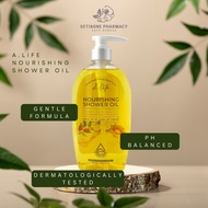 A.life Nourishing Shower Oil NaturalAlmond Oil Castor Oil Coconut Oil (800mL) Suitable For Sensitive