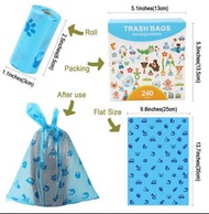 BB尿布 尿片 寵物便便垃圾袋 外出多用途垃圾袋 環保可分解 12卷/180個 #55911