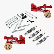 FMS 1/24 FCX24 RC Car Upgraded Metal Linkage & Oil Shock Absorber Set -Adjustable Dampers, Aluminum,