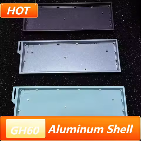Gh60 Hm66 Aluminium Alloy Keyboard Case 60% Custom Cnc Gaming Mechanical Keyboard Case for Wooting60
