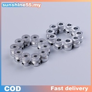 Sun 10Pcs gt2 timing pulley 20 teeth bore 5mm 8mm for gt2 synchronous belt 2gt belt Shine