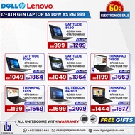 Dell Latitude 5490 7300 | Thinkpad T490s T495 AMD Ryzen X390 | HP EliteBook 840 G7 i7-8th Gen Laptop