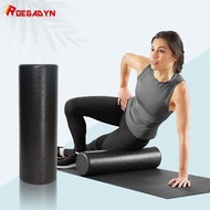 ROEGADYN EPP 3ขนาด Pilates Foam Roller สีดำโยคะโฟม Roller 30/45/60ซม. อุปกรณ์ออกกำลังกายนวด Roller Body สำหรับผู้หญิง/ผู้ชาย
