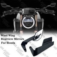 For 4 Honda 79 Cb650r Cb650 R Motorcycle Mirror Stealth Winglet Kit To Rotate Adjutable