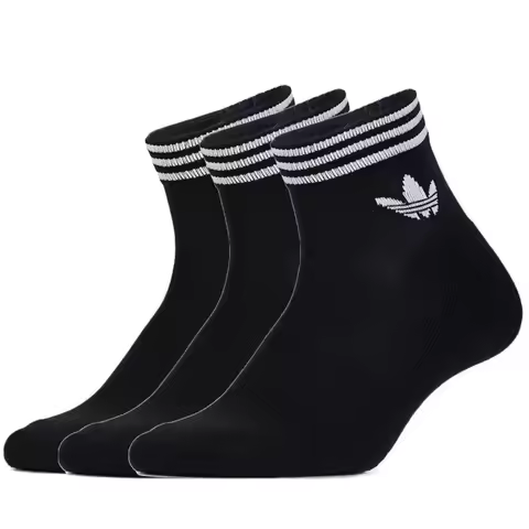 Adidas Trefoil Socks: 3-Pack of Men's and Women's Knit, Breathable, Stylish, Comfortable, Casual, an
