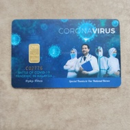 Public Gold Bullion Bar 1g 1 gram (Au 999.9) - Coronavirus Covid19