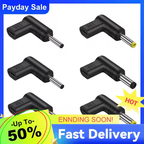 12V Type C To DC Jack Plug Charging Adapter Multifunctional USB Type C Female To DC Male PD Type-C T