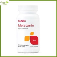 GNC - 天然褪黑素 (3 毫克) 含鈣 + B6 120 粒 [平行進口] 此日期前最佳:2026年06月30日