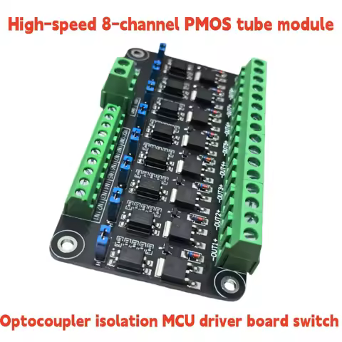 8-Channel MOSFET Module Microcontroller PLC Amplification Field-effect Drive Tube Optocoupler Isolat