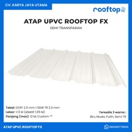 Atap uPVC Formax Semi Transparan | Atap Single Layer