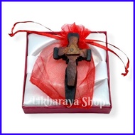 Authentic Dignum Wood  Cross Protection/ Necklace/Pendant + Rosary Wood Bracelet Charm Unisex