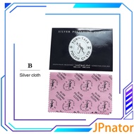 【Eco-friendly】 Jpnator Jewelry Cleaning Polishing Cloth Buckskin Velvet Sterling Silver Gold Platinu