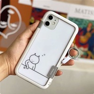 黑白雙色選貓太空人iPhone 12 iPhone 11 X XR XS Max手機殼（送保護貼及掛繩）case Pro Max, Pro, Mini