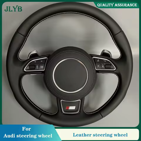 Nappa leather for Audi car steering wheel A7 A1 A5 A3 B7 Q7 TTA6 Q5 B8 Q3 R8 can be modified with mu