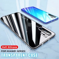 Huawei P20 P30 P40 Pro Mate 20 Nova 3i 5T 7i Honor 10 Lite 8X Y9S Transparent Silicone Case Cover