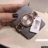 Chris代購 Michael Kors 時尚手錶 克 多功能 玫瑰金錶盤 琥珀龜殼醋酯 女士手錶 腕錶 MK6239