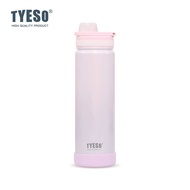 TYESO ขวดน้ำสุญญากาศ 600ml/750ml สีพิเศษ Aurora Rainbow สำหรับพกพาออกกำลังกาย เดินทาง ใช้ในรถ ขวดสแต