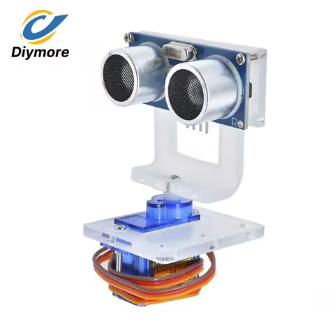 HC-SR04 Mounting Bracket Ultrasonic Ranging Car Mounting Bracket Kit Analog Servo HC-SR04 Ultrasonic