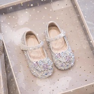 Girls Princess Shoes 0 Spring Leather Shoes Children Crystal Shoes Soft-Soled Baby Girl Shoes Sparkl