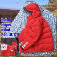 jaket gunung outdoor puffer gelembung tebal winter salju bulang bulu angsa le coq sportif