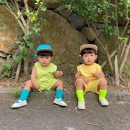 Cotton plain three-hole set for boys & girls made in Korea brand Iksan.Bebe