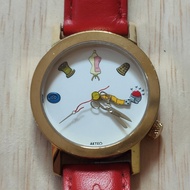 นาฬิกาฝรั่งเศสมือสอง Vintage Akteo Made in France ระบบถ่าน สายเดิม
