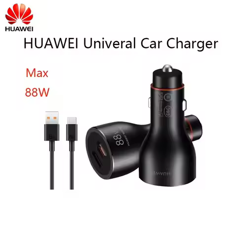 HUAWEI Univeral Car Charger Max 88W SuperCharge Support PD QC Fast Charging For Mobile Phones Tablet