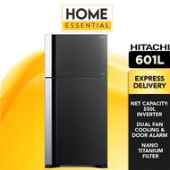 Hitachi 601L Refrigerator Big2 Glass Series 2 Door R-VG710P7M-1 GGR | Fridge | Peti Sejuk | Peti Ais