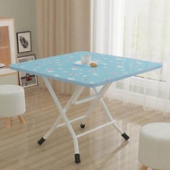 Table Foldable Dining Small Table Home Dormitory Bedroom Household Writing Desk Outdoor Foldable Stall Square Counter Top