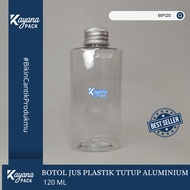 120ML CLEAR PLASTIC BOTTLE WITH ALUMINUM CAP CLEAR PLASTIC BOTTLE 120 ML JUICE BOTTLE/ HONEY BOTTLE/