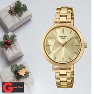 Casio sheen she-4558g-9audf เป็นนาฬิกาสีทองหรูหราดูดีมีระดับหน้าปัดแวววาวดุจดังเพชร