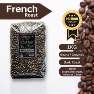 French Roast Coffee Beans and Ground Baguio 1kg