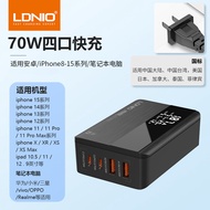 ชาร์จไฟเร็ว LDNIO 140W GaN USB Desktop Multi Port PD Charger Station Dock TypeC 100W ชาร์จเร็วสำหรับ