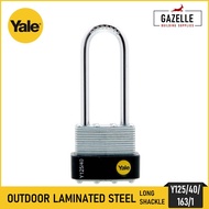 Yale Outdoor Laminated Steel Long Shackle Padlock - 40mm