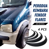 PERODUA KEMBARA WHEEL ARCHES Tyre Fender Flares Wide Body Wheel Tire Arch Arches Cover Tayar Fender