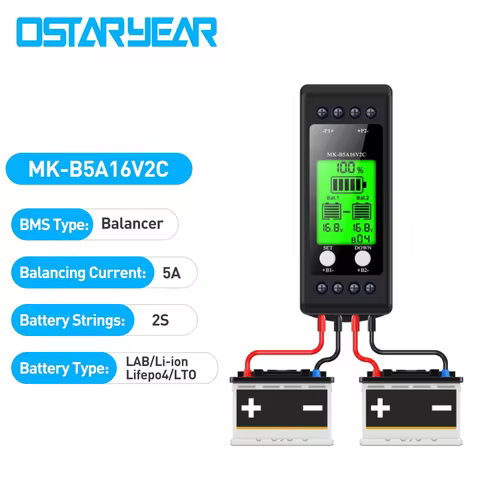 Lead Acid Battery Equalizer 2S 4S 6S 12V 24V 36V 5A Active Balancer LFP Lifepo4 Connected in Paralle