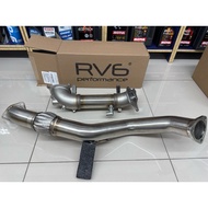 FL5 / FK8 - RV6 - Front Pipe and Down Pipe / Decatted / HONDA / TYPE R / Exhaust