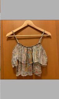 Size XS Cotton on 雪紡民族上衣 可當泳衣top 襯牛仔褲 Cotton on ethnic pattern top