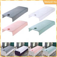 [BlesiyaedMY] SPA Massage Bed Cover Sheet Protector with Hole 31.5x78.7inch Anti Slip Professional A