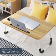 TaffHOME Foldable Laptop Table Stand Notebook Desk Table Floor Mattress 60x40x26 60 x 40 - Z22 - Bro