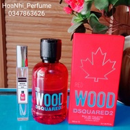 Nước Hoa nữ Dsquared2 Red Wood Pour Homme EDT (mẫu thử 2-5-10ml) nhẹ nhàngquyến rũ