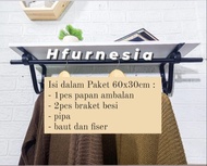 Bsa COD!! rak dinding besi lemari baju rak baju dinding rak dinding minimalis serbaguna rak susun di