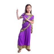 Glamorous Indian Ethnic Girls Dress-up Children Nativity Bollywood Princess Fancy-dress Costume